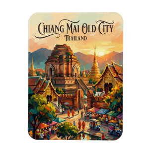 Ímã Cidade Velha de Chiang Mai Tailândia