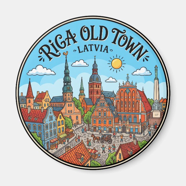 Imã Cidade Velha de Riga Letônia (Frente)