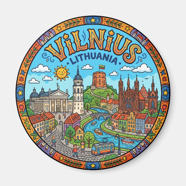 Imã Cidade Velha de Vilnius Lituânia (Frente)