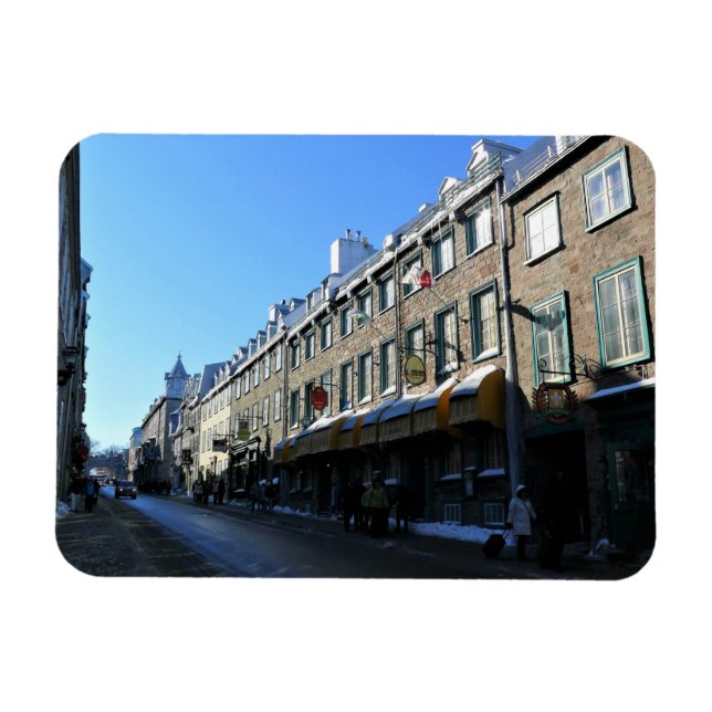 Ímã Cidade Velha do Quebec, Quebec, Canadá (Horizontal)