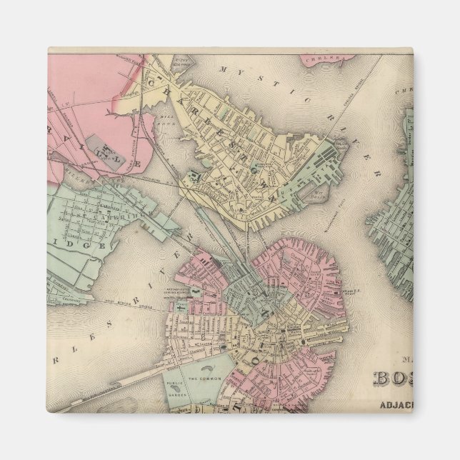 Imã Cidades de Boston e Adjacentes (Frente)