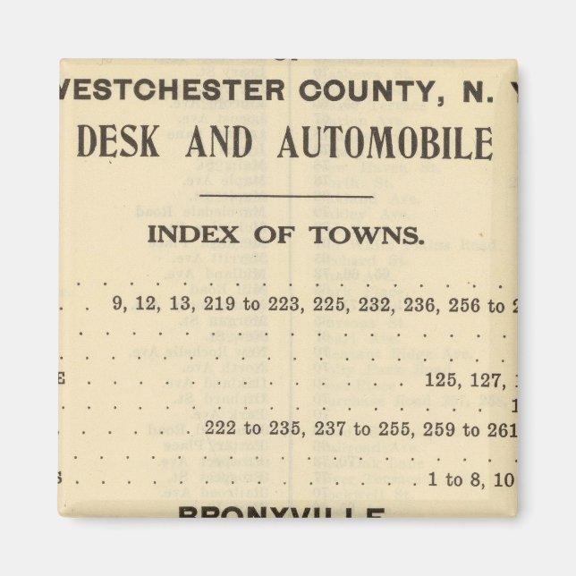 Imã Cidades de Índice, Bronxville (Frente)