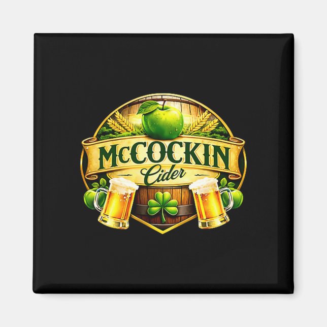 Imã Cider Mccockin Mccain humor engraçado do dia de Sã (Frente)
