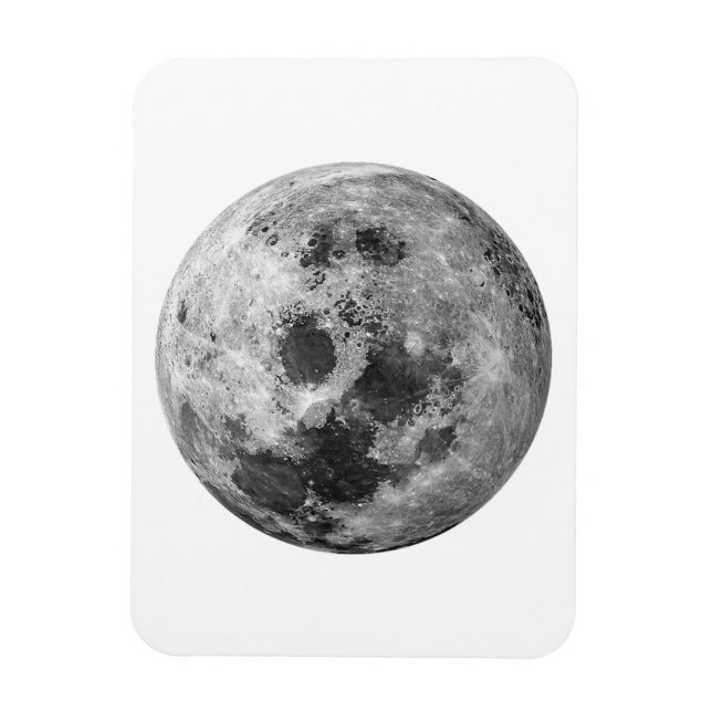 Ímã Ciência da Astronomia Espacial legal com Lua Cheia (Vertical)