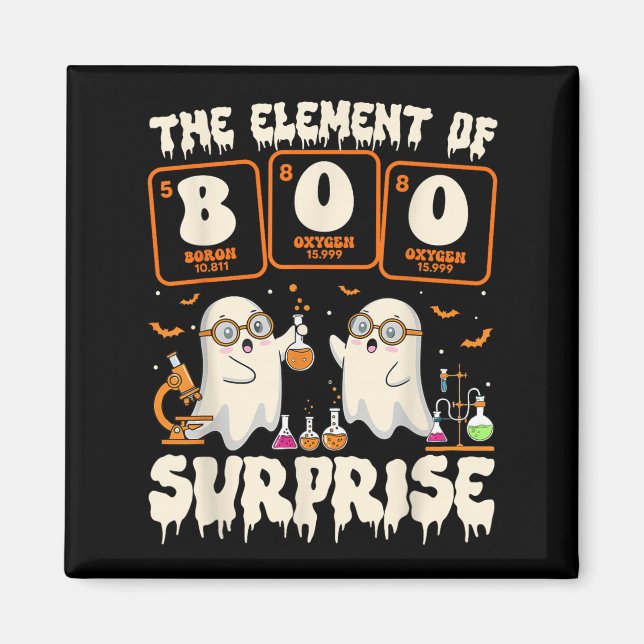 Imã Ciência de Halloween Professor Fantasma O Elemento (Frente)