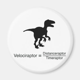 Imã ciência engraçada velociraptor