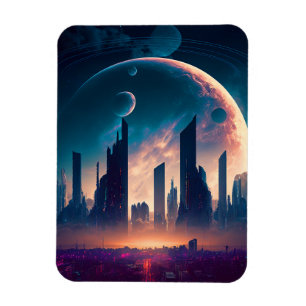 Ímã Ciência Ficha Espacial Cyberpunk