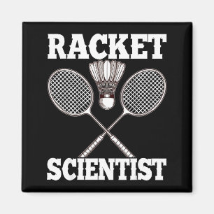 Imã Cientista de Raquete Funny Badminton