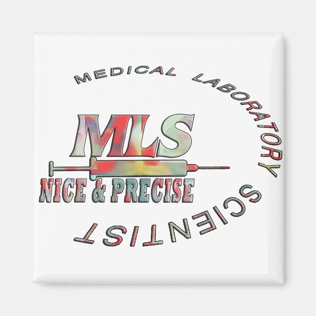 IMÃ CIENTISTA DO LABORATÓRIO MÉDICO MLS NICE E PRECISA (Frente)