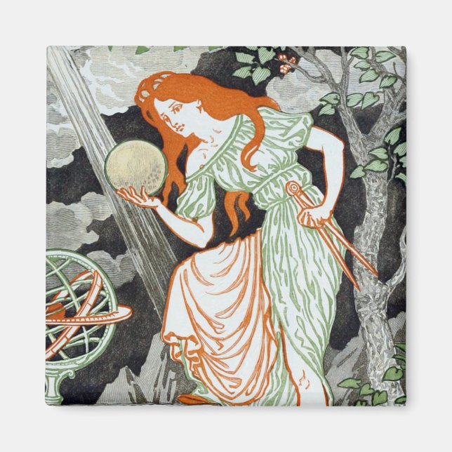 Imã Cientista feminina (Mulheres na Ciência e Tecnolog (Frente)