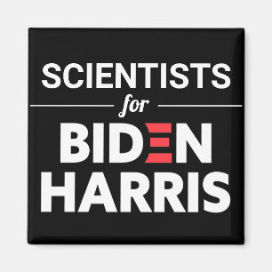 Imã Cientistas para Biden Harris Texto Personalizado P