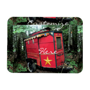 Ímã Cigarro vermelho personalizado, minúsculo caravan