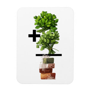 Ímã Cilantro Math - Engraçado Anti-Cilantro