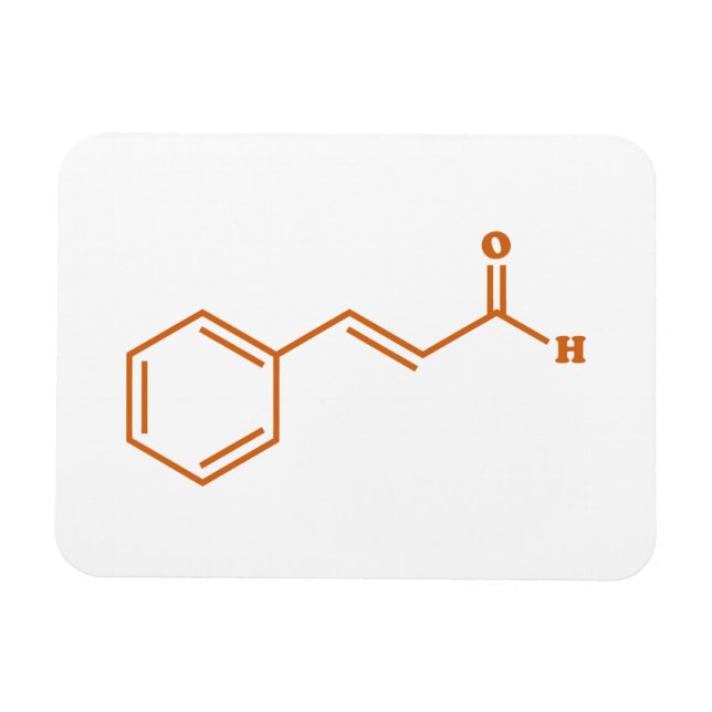 Ímã Cinamaldeído Cinamaldeído Fórmula Química Molecula (Horizontal)