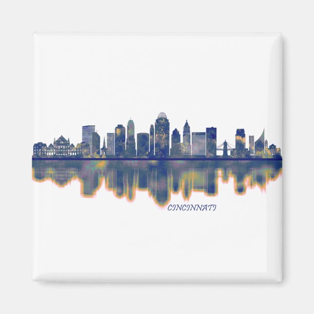Imã Cincinnati Skyline (Frente)