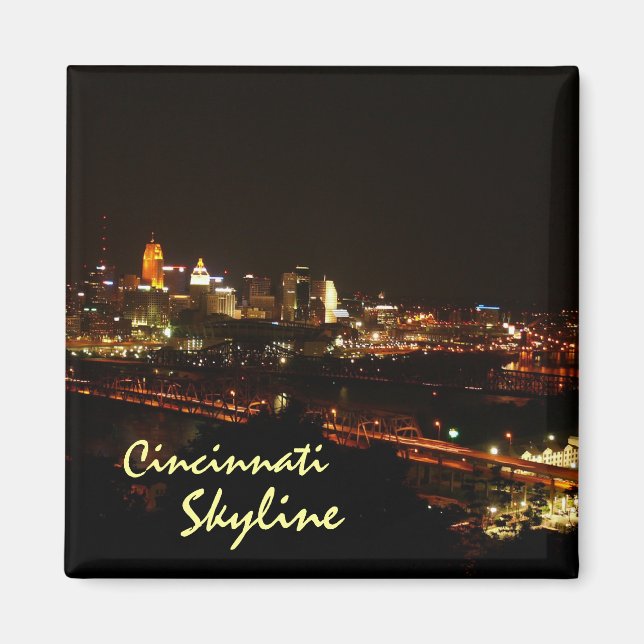 Imã Cincinnati Skyline (Frente)