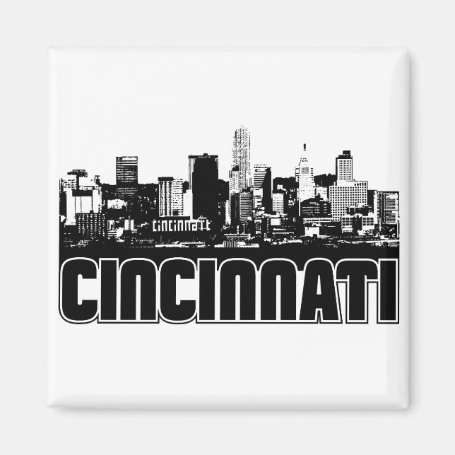 Imã Cincinnati Skyline (Frente)