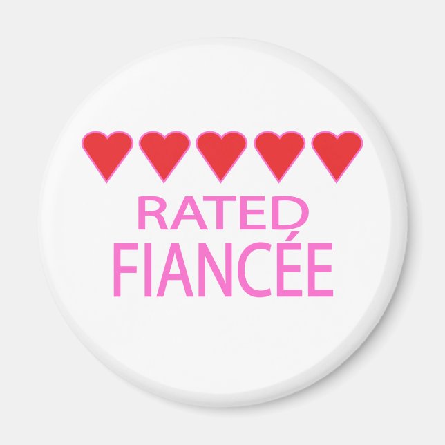 Imã Cinco Corações Fiancée (Frente)