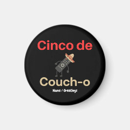 Imã Cinco de Couch-o Remote Control Sombrero Funny