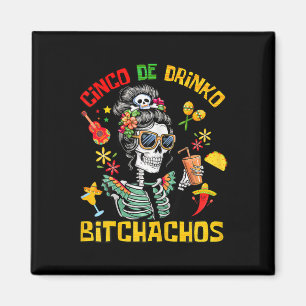 Imã Cinco De Drinko Achos Cinco De Mayo Bebendo