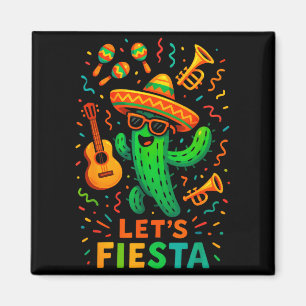 Imã Cinco de maio festa mexicana de cactus engraçada v