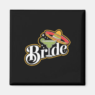 Imã Cinco de Mayo Bride Sombrero Margarita Partido Mex