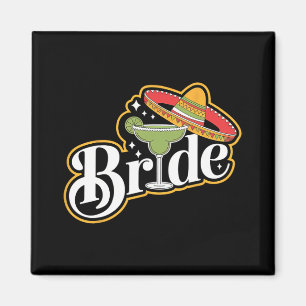 Imã Cinco de Mayo Bride Sombrero Margarita Partido Mex