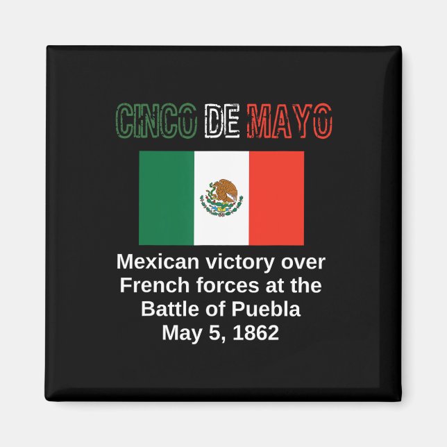 Imã Cinco De Mayo Byttle Puebla Cinco De Maio Cinco Ci (Frente)
