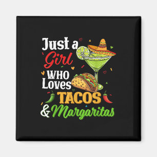 Imã Cinco de Mayo Camisas Mulheres Meninas Amam Tacos