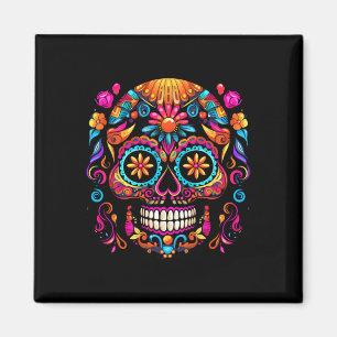 Imã Cinco De Mayo Crânio De Açúcar Dia De Los Muertos