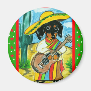 Imã Cinco de Mayo Dachshund
