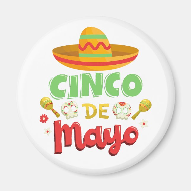 Imã Cinco de Mayo Day, Cinco felizes de mayo (Frente)