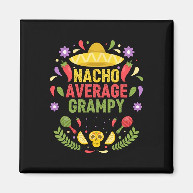 Imã Cinco De Mayo Engraçado Nacho Grampy Médio  (Frente)