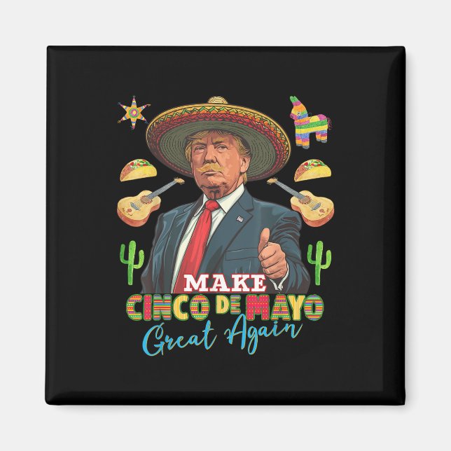 Imã Cinco De Mayo Faça Cinco De Mayo Excelente Novamen (Frente)