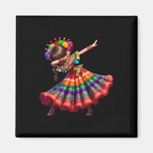 Imã Cinco De Mayo Mulher Mexicana Engraçada Dabbing Ci