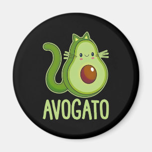 Imã Cinco De Meow Avogato Cat Avocado