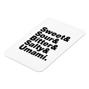 Ímã Cinco gostos básicos