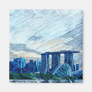 Imã Cingapura Visualiza Cor