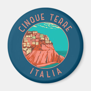 Imã Cinque Terre Itália - Círculo em Dificuldade Vinta