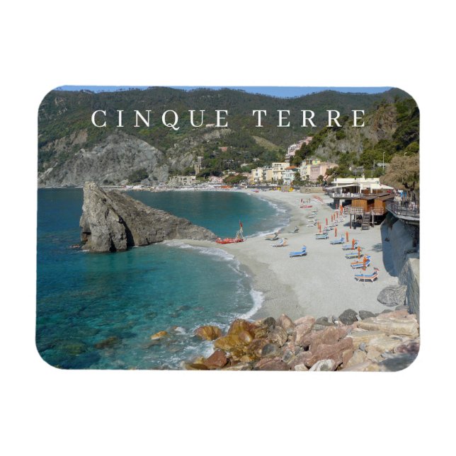 Ímã Cinque Terre Monterosso - imã de geladeira de vist (Horizontal)
