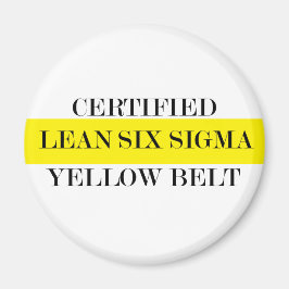 Imã Cinta Amarelo Seis Sigma Certificado