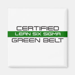 Imã Cinta Verde Certificado Lean Six Sigma