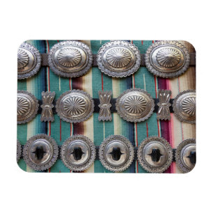 Ímã Cintos de prata à venda, Santa Fe, Novo México. EU