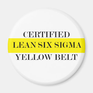 Imã Cinturão Amarelo Seis Sigma Certificado