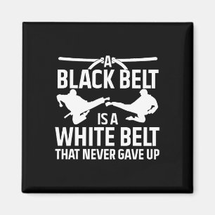 Imã Cinturão Negro Funny Karate Para Homens Mulheres T