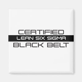 Imã Cinturão preto certificado Lean Six Sigma