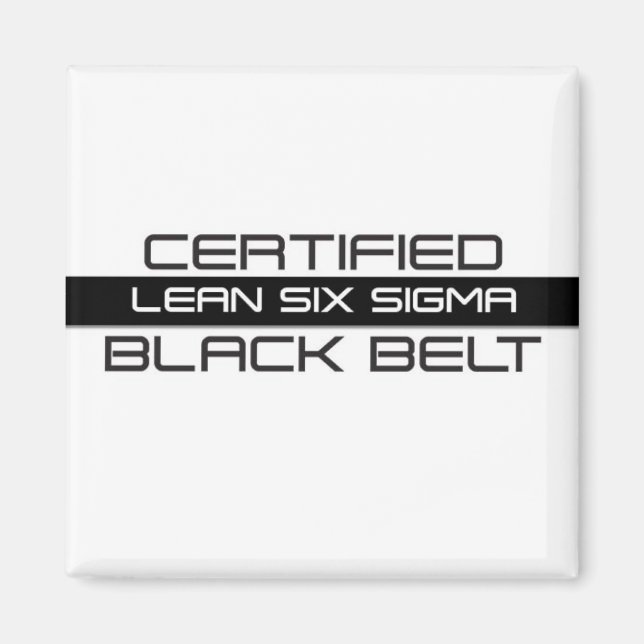 Imã Cinturão preto certificado Lean Six Sigma (Frente)