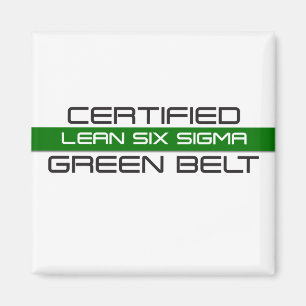 Imã Cinturão Verde Certificado em Seis Sigma