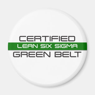 Imã Cinturão Verde Lean Six Sigma Certificado