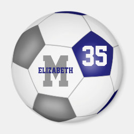 Imã cinza azul colore presentes do time de futebol